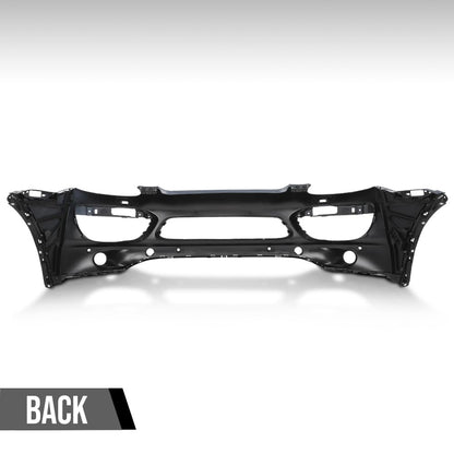 G-PLUS Front Bumper Cover Fascia With Headlight Washer Holes Compatible with Porsche Cayenne 2011 2012 2013 2014 95850522131G2L, PO1000144 Black