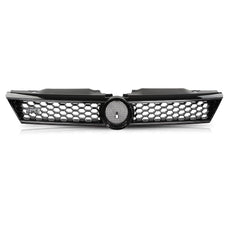 G-PLUS Front Upper Grille Trim for VW Jetta 2010-2014 Gloss Black Honeycomb