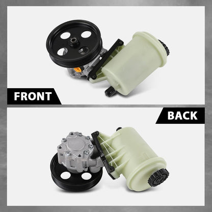 G-PLUS Power Steering Pump w/Reservoir Compatible with Dodge Ram 1500 2009-2010 w/Pulley & Reservoir 55398903AD, 55398903AE, 55398904AD, 55398904AE