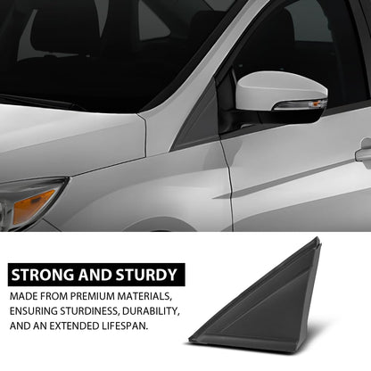 G-PLUS Left Window Mirror Fender Corner Molding Cap Triangle, Compatible with Ford Focus 2012-2018, Passenger Side, CP9Z16003A