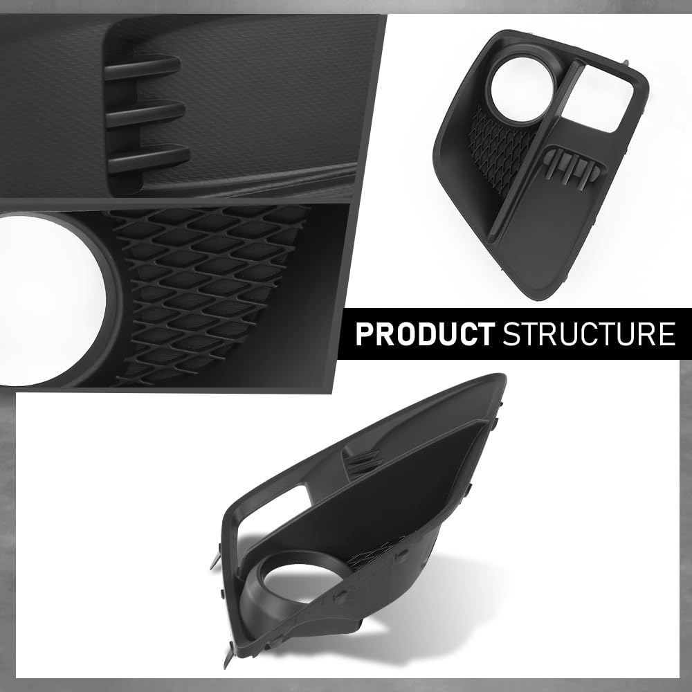 G-PLUS Front Bumper Fog Light Hole Cover Compatible with Subaru WRX 2015-2017,Fit Subaru WRX STI 2015-2017,Fit For Models With Fog Lamps 57731VA010