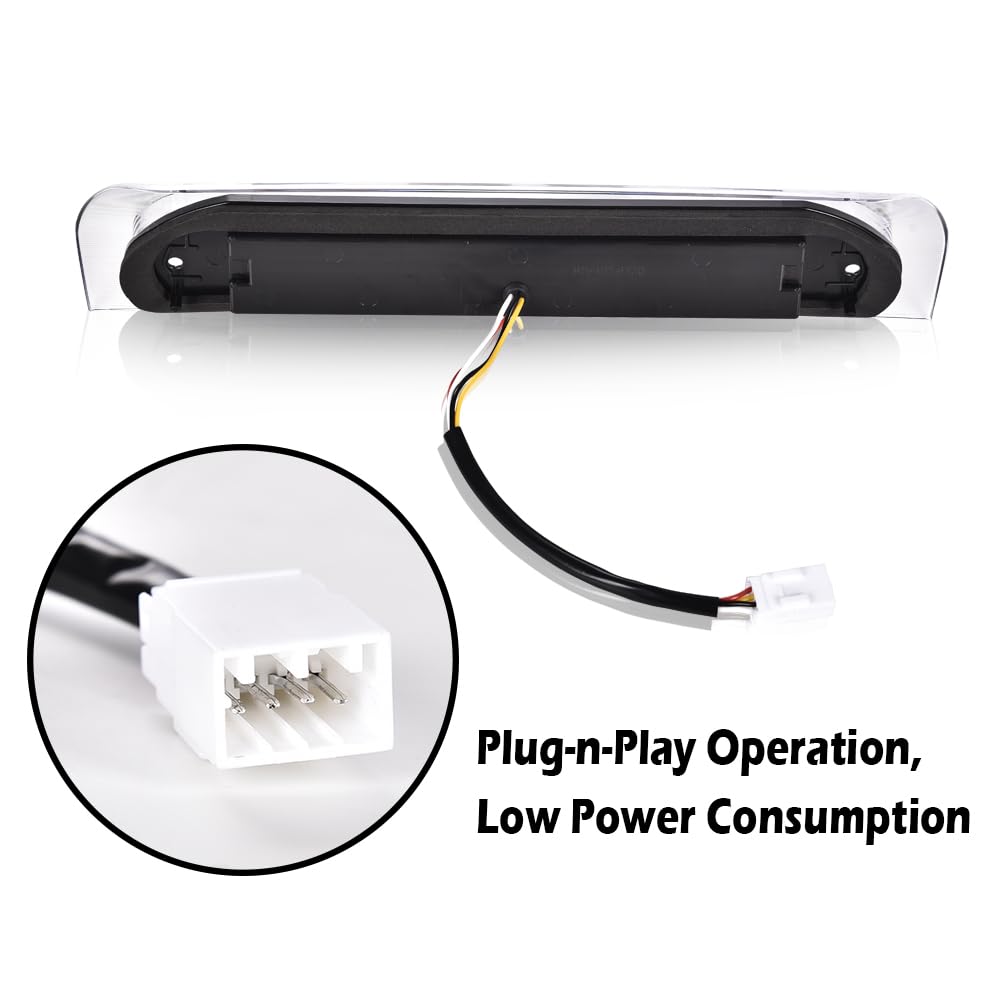 G-PLUS LED Third Brake Light Compatible With 2002-2009 Dodge RAM, 3RD LED Bar Brake/Cargo Light,Type X