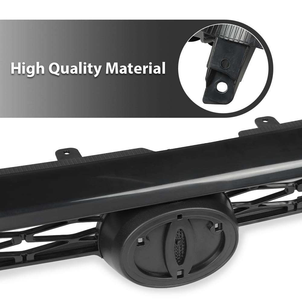 G-PLUS Front Upper Grille Mesh Grill Assembly Compatible with Toyota 4Runner Limited/SR5/TRD 2014-2020 5310135080C0 TO1200369