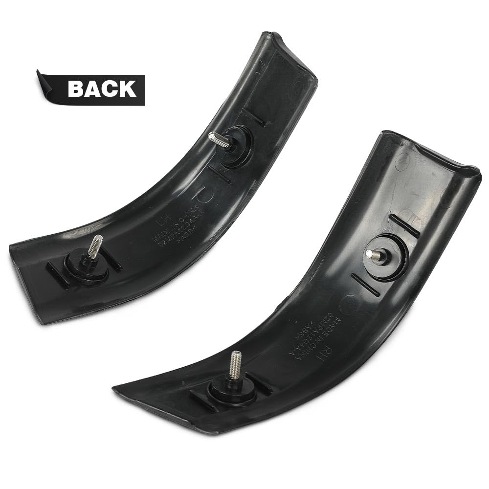 G-PLUS Corner Roof Moldings RH & LH Compatible with Ford F250 F350 F450 F550 Super Duty 1999-2007 Regular & Crew Cab Only (Not Fit Extended Cab) YC3Z-2551728-PTM YC3Z-2551729-PTM Painted Black