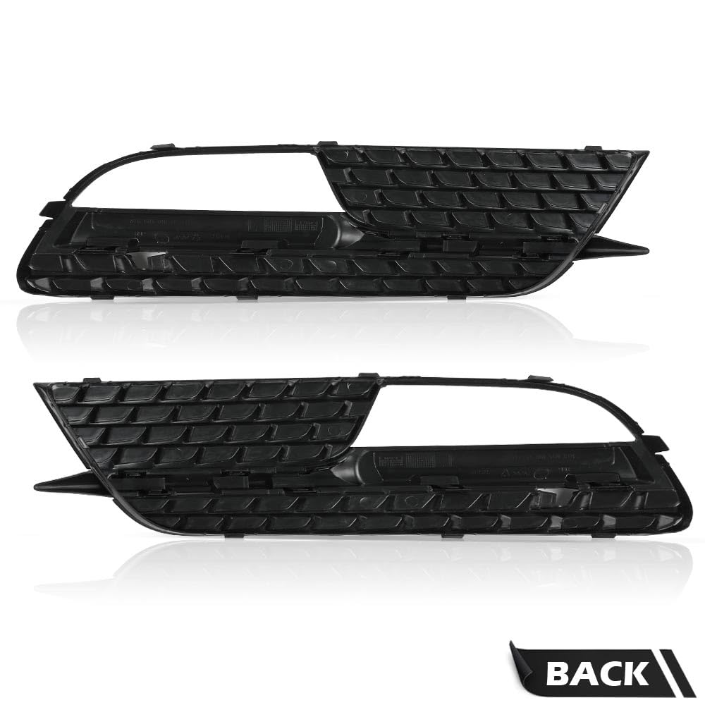 G-PLUS Front Bumper Lower Fog Light Grille Cover Grill Panel Pair Compatible with Audi A5 2012-2016/Fits Audi A5 Quattro 2012-2016/ Not fit for S5/ RS5/ A5 S-Line