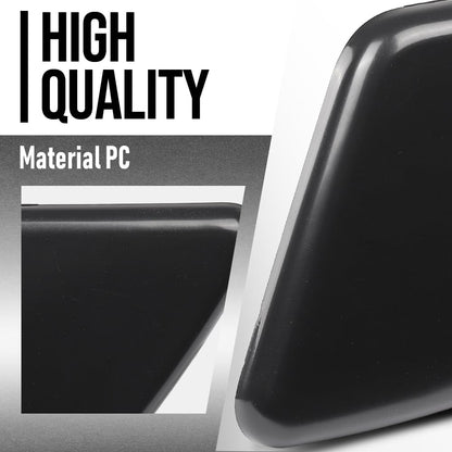 G-PLUS Headlight Washer Cover Cap Left & Right Compatible with Volvo XC90 2007 2008 2009 2010 2011 2012 2013 2014 39875253, 39875254 Glossy Black