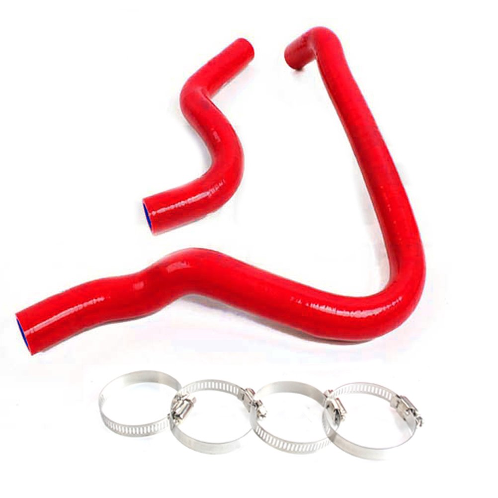 G-PLUS Silicone Radiator Coolant Hose Pipe Kit Clamps Compatible With 1990-1993 Honda Accord CB1-CB4 F22A1 F20A,Red