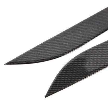 G-PLUS Carbon Fiber Headlight Eyelids Eyebrows Covers Compatible with Nissan 350Z Z33 Fairlady Z Coupe 2003-2009, Left & Right Black