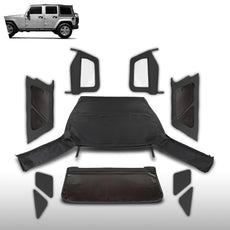 G-PLUS Soft Top for Jeep Wrangler JK Unlimited 2-Door 2007-2009 Tinted Window Black Product Specifications