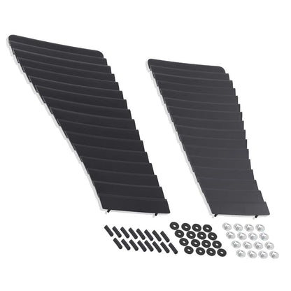G-PLUS Hood Louver Inserts Grille Compatible with Chevy Camaro Z28 & IROC 1985 1986 1987 1988 1989 1990 Hood Louver Ornament Set Satin Black Finish Left and Right 748557