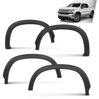 G-PLUS Fender Flares Kit Compatible with Chevy Silverado 1500 2020-2023, Fit GMC Sierra 1500 2020 84297538 Smooth Painted