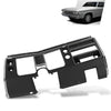 G-PLUS Dash Instrument Panel Bezel Cover, Compatible with Chevy Chevelle El Camino 1968 Without Air Black
