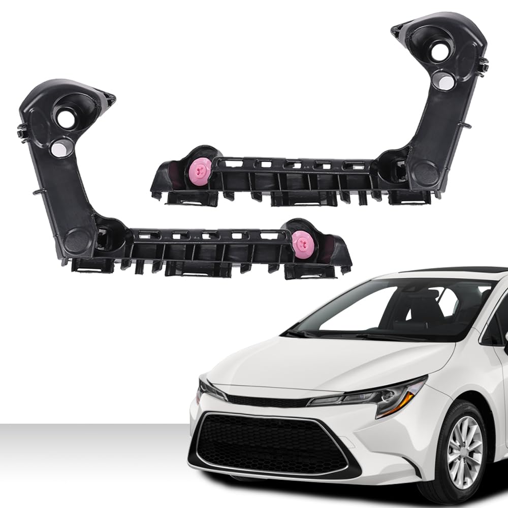 G-PLUS Front Left & Right Side 1pair Bumper Brackets Compatible with Toyota Corolla 2019-2021 52116-02460, 52115-02480