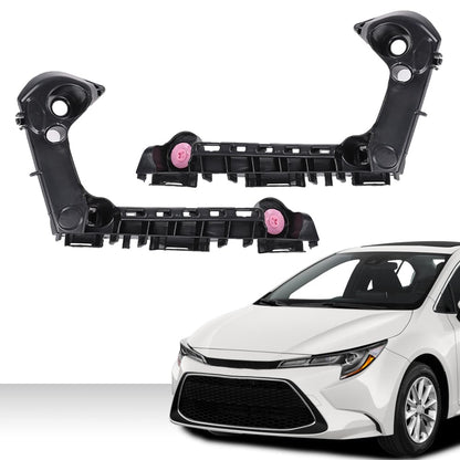 G-PLUS Front Left & Right Side 1pair Bumper Brackets Compatible with Toyota Corolla 2019-2021 52116-02460, 52115-02480