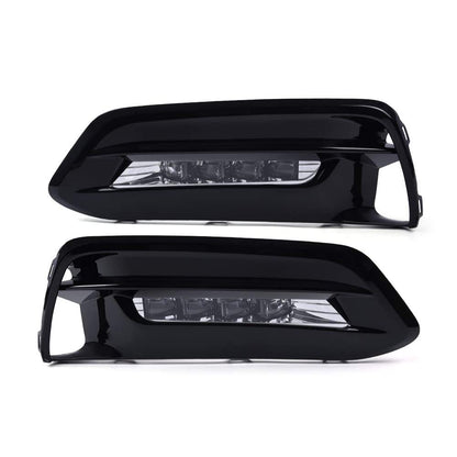 G-PLUS Front Bumper LED Fog Lights Compatible With 2018-2019 Honda Accord Sedan,Fog Lamp Daytime Running Light w/Bezel + Wiring Kit Left & Right Side