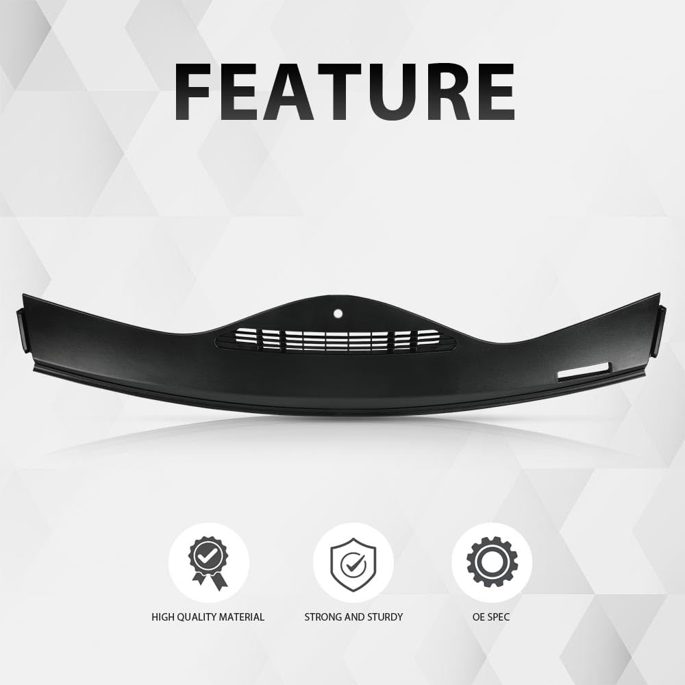 G-PLUS Upper Dash Panel Trim Defrost Vent Panel Bezel Compatible with Pontiac G6 2005 2006 2007 2008 2009 2010 10449598 Black ABS Plastic