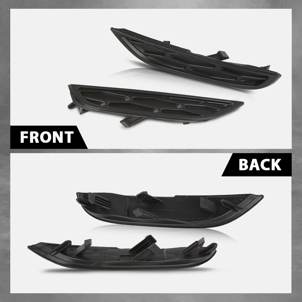 G-PLUS Front Lower Fog Light Lamp Bezel Compatible with Range Rover Evoque 2012-2015,Fit for Pure and Prestige Models Only,Not Fit for Dynamic Models