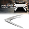 G-PLUS Fog Light Trim Driving Lamp Front Driver Left Side Compatible with LX RX350/RX450h (submodel: Base, F Sport) 2016-2019, Fit LX RX350L/RX450hL Base 2018-2019 814820E180, LX1038118 Silver