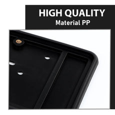 G-PLUS Bumper License Plate Bracket for Dodge Jeep Chrysler 2013-2021 Black Additional Angle