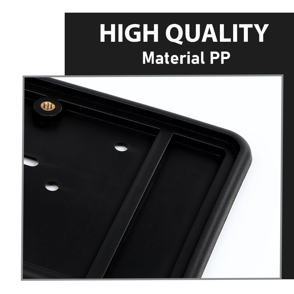 G-PLUS Bumper License Plate Bracket Compatible with Dodge Jeep Chrysler 2013-2021 68213436AC Black