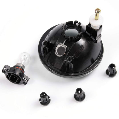 G-PLUS Bumper Fog Lights w/Bulbs Compatible With 2007-2014 GMC Acadia Yukon Pontiac/Chevy Avalanche Camaro Suburban Tahoe, Driving Lamps Pair,Smoky Lens Black Housing