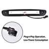 G-PLUS LED Third Brake Light Compatible with Chevy Silverado/GMC Sierra 1500 1500 HD 2007-2013, 3rd High Mount Cargo Light, Type X, Clear Lens Black Housing Amber Reflector, 25890530