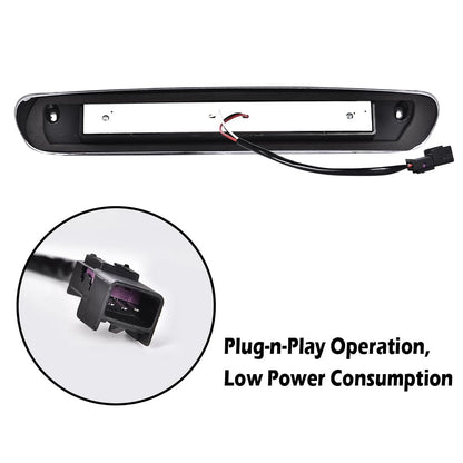 G-PLUS LED Third Brake Light Compatible With Chevy Silverado 2007 2008 2009 2010 2011 2012 2013 2014/ GMC Sierra,3RD LED Bar Brake/Cargo Light,Type X (Clear lens Chrome Housing Amber Reflector)