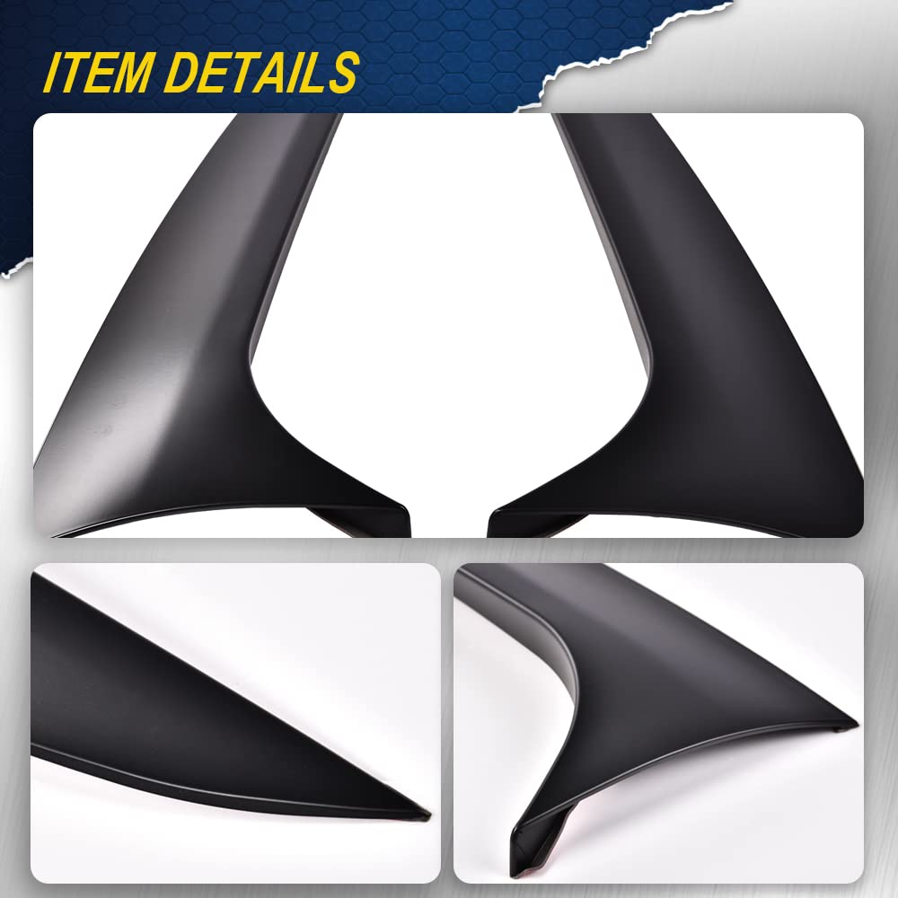 G-PLUS Rear Window Spoiler Side Wing Trim Cover Compatible with BMW X4 2019-2020 All Models (Matte Black)