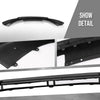 G-PLUS Air Dam Deflector Lower Valance Apron Front Compatible with Porsche Macan (submodel: Base, S) 2019 2020 2021 95B807061M1E0, PO1093109 Black