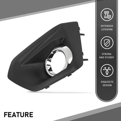 G-PLUS Front Fog Light Bezel Set W/Glossy Black Trim Compatible with Subaru Impreza 2012-2014 57731FJ020