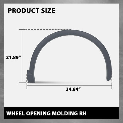 G-PLUS Right Front Fender Flare Wheel Opening Molding Arch Trim Compatible with Audi Q3 2015-2018 Passenger Side Wheel Flare AU0853718 8U0853718CGRU