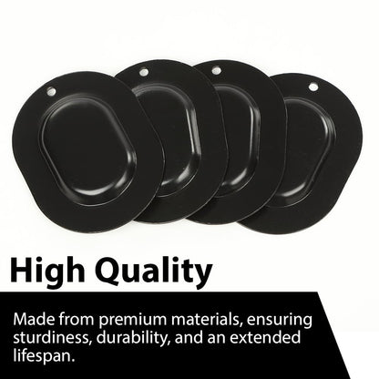G-PLUS 4PCS Metal Trunk Floor Pan Drain Plug Plate Compatible with A-body/Chevelle/GTO/442/GS 1967-72,Camaro/Firebird 67-81 Fit for All GM Big Car & All GM from 67-77