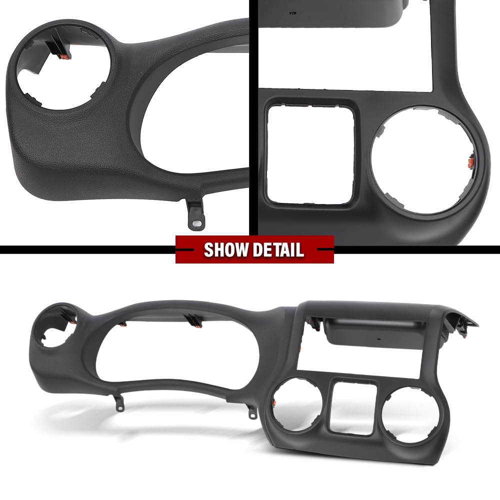 G-PLUS Dash Instrument Cluster Trim Panel Bezel Compatible With Jeep Wrangler 2011 2012 2013 2014