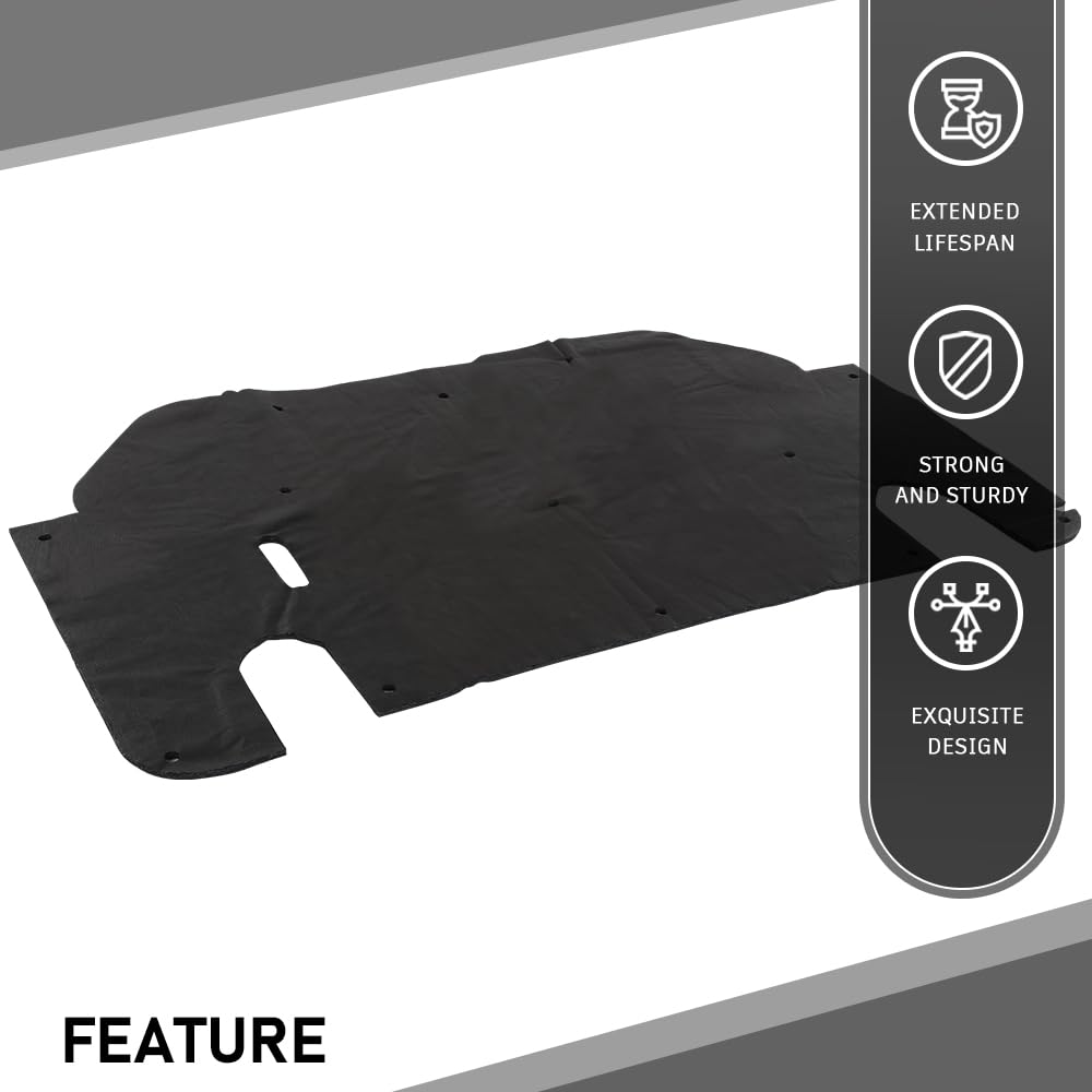 G-PLUS Engine Hood Insulation Pad Black with Clip, Compatible with 1993-1997 Ford Ranger