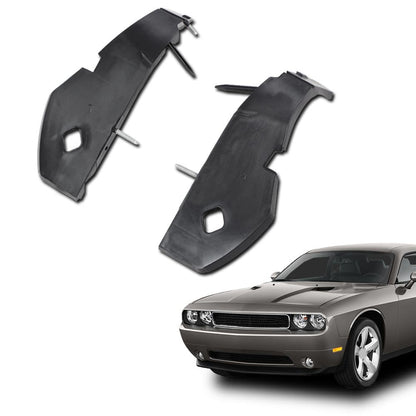 G-PLUS Front Pair Right & Left Retainer Bumper Bracket Support Compatible with Dodge Challenger 2008-2014 68043392AA, 68043393AA, CH1042122, CH1043122