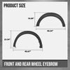 G-PLUS Fender Flares Compatible with Ford Maverick 2022 2023 2024 2025 Front Rear Wheel Eyebrow Fender Trim Smooth Black