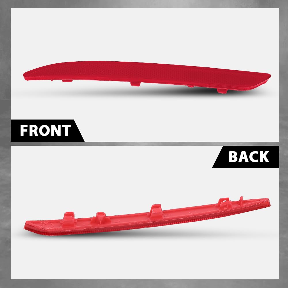 G-PLUS Rear Left Bumper Reflector, Compatible with Benz A220 A35 GLE350 GLE63 S550 2014-2022, Driver Side, 2228200774, MB1184104