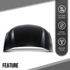 G-PLUS Front Hood Panel Iron Compatible with Chevy Blazer 2019-2024 Black