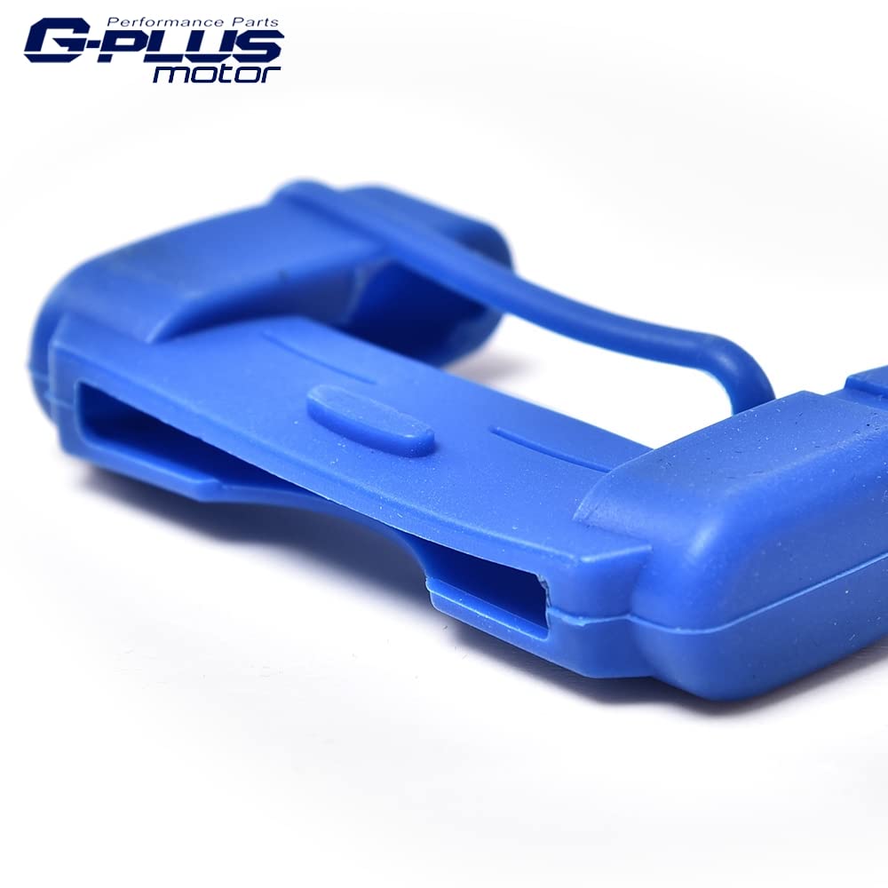 G-PLUS Universal Seat Belt Buckle Cover Replacement For Auto Car Seat Belt Buckle Clip Protector Trim Silicone Safety Accessories (Blue)
