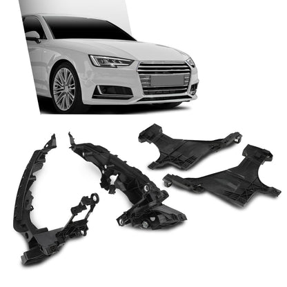 G-PLUS Headlight Mount Brackets Bases 4PCS Compatible with Audi A4 / S4 B8.5 2013-2015& Allroad Quattro 2013-2016，Compatible with Audi RS4 2013-2016 Left&Right Side 8K0805607B, 8K0805608B, 8T0941453D