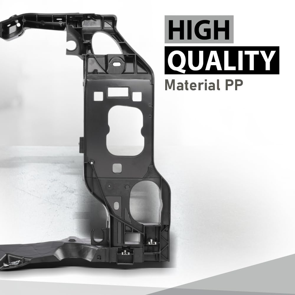 G-PLUS Front Left Side Intermediate Radiator Support Assembly w/ Bracket Compatible with Porsche Macan 2015-2018 95B805295 Direct OE Replacement Black
