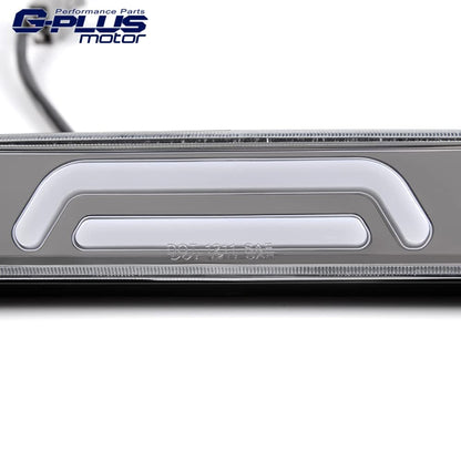 G-PLUS Rear LED Third Brake Light Compatible With 1999-2016 Ford F250 F350 F450 F550 SD Super Duty,3RD Cargo Led Tail Lamps Clear lens Chrome Housing Tercera Luz De Freno