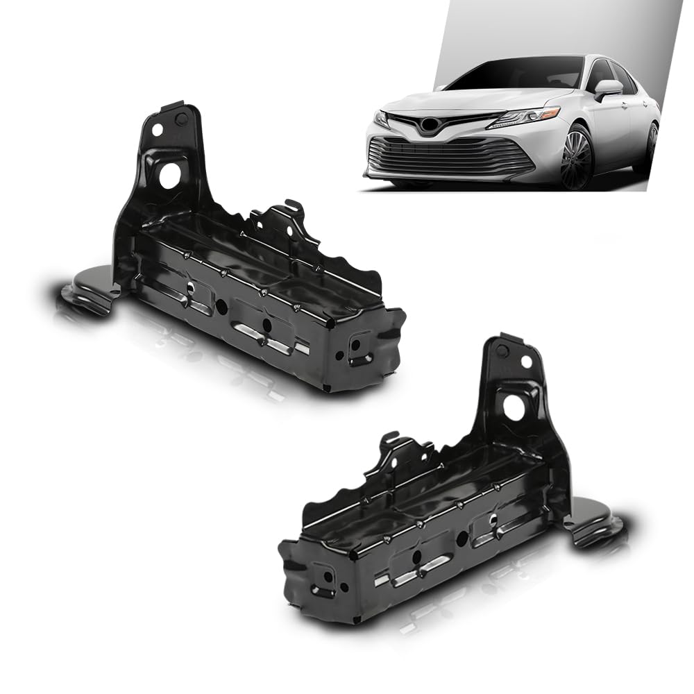 G-PLUS Front Left and Right Bumper Support Bracket Set Compatible with Toyota Camry 2018-2021 52103-33010