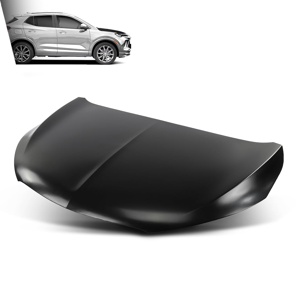 G-PLUS Front Hood Panel Compatible with Buick Encore 2017-2022 Not Fit Buick Encore GX GM1230454, 42553686 Black