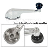 G-PLUS Inside Door Handles and Window Cranks Set Compatible with Chevy & GMC Truck 1947-1966 Chrome
