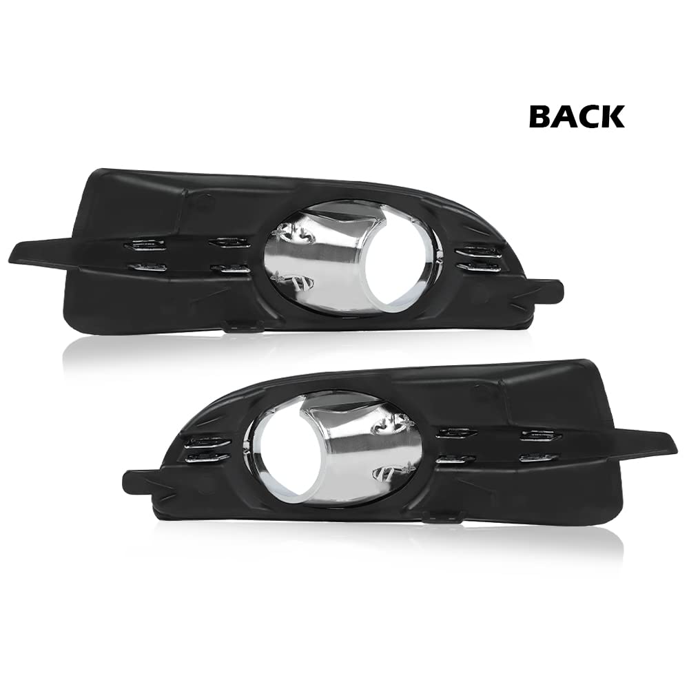G-PLUS Fog Light Lamp Trim Bezel Cover Compatible with Buick Lacrosse 2010 2011 2012 2013 /Fit Buick Allure 2010 Fog Light Cover Trim 20859108 GM1039120 20859107 GM1038131