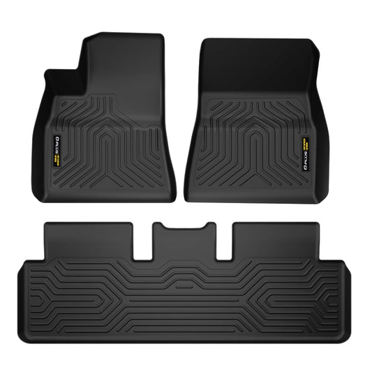 3PCS G-PLUS Cargo Liners Compatible with Tesla Model 3 2017-2023 Sept Old Style, NOT Fit 2023 Oct-2026 New Model,1st & 2nd Row Cargo Liners All Weather Full Cover Protection Car Floor Liners