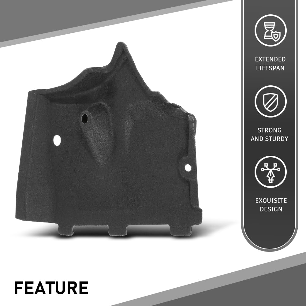 G-PLUS Front Left Underbody Splash Shield Guard Cover, Compatible with Audi A6 S6 A7 2011-2017/ A6 Allroad 2013-2017, 4G0825201, 4G0825201B