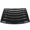 Rear Window Vent Louver Replacement for Dodge Charger 2011-2020 Windshield Sun Shade Cover Unpainted Black ABS 2012 2013 2014 2015 2016 2017 2018 2019
