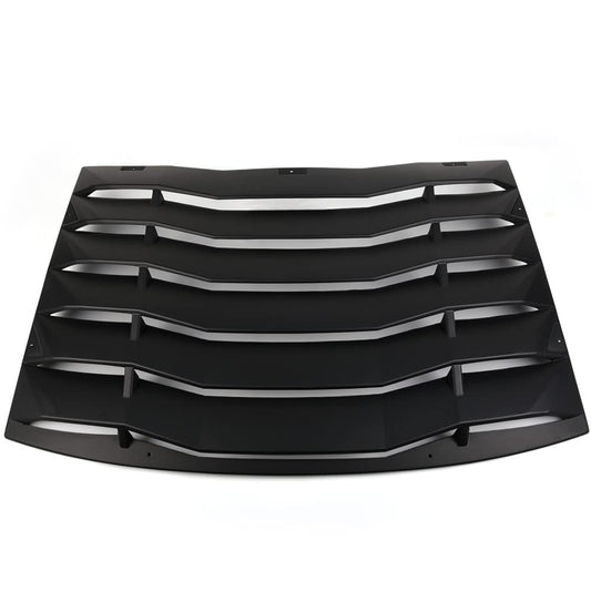 Rear Window Vent Louver Replacement for Dodge Charger 2011-2020 Windshield Sun Shade Cover Unpainted Black ABS 2012 2013 2014 2015 2016 2017 2018 2019